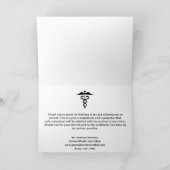 Carte De Remerciements Orientation simple pour le patient (Intérieur)