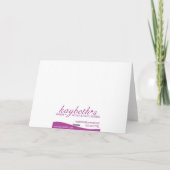 Carte de remerciements orienté de golf (Dos)