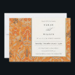 Carte De Remerciements Ornate Rust Orange Floral Peacock Mariage Inviter<br><div class="desc">Si vous avez besoin d'une plus grande personnalisation,  n'hésitez pas à m'envoyer un message sur yellowfebstudio@gmail.com .</div>