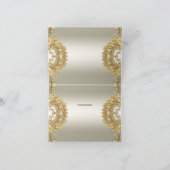 Carte de remerciements Orné Or (Intérieur)