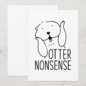 Carte De Remerciements Otter Nonsense (Devant / Derrière)