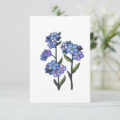 CARTE DE REMERCIEMENTS OUBLIE-MOI PAS (Debout devant)