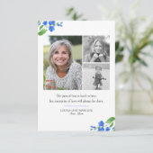 Carte De Remerciements Oubliez-moi pas 3 Photos Souvenirs de l'amour funé (Debout devant)