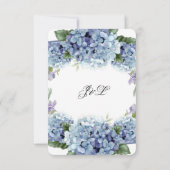 Carte De Remerciements Oubliez-Moi-Pas Fleurs Aquarelle Mariage élégant (Dos)