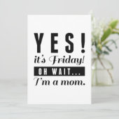 Carte De Remerciements Oui, c'est vendredi (Debout devant)