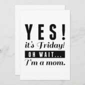 Carte De Remerciements Oui, c'est vendredi (Devant / Derrière)