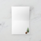 Carte de remerciements Ours de forêt pour un joyeu (Intérieur)