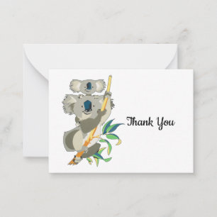 Carte de remerciements Ours de Koala