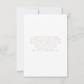 Carte De Remerciements Ours en peluche au-dessus de la lune Fête de bébé (Dos)