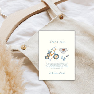 Carte De Remerciements Ours en peluche de vélo Jouets pour la nurserie Fê