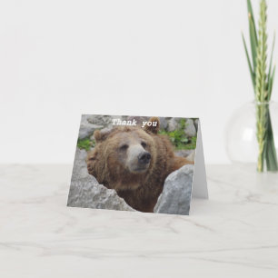 Carte De Remerciements Ours kodiak