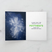 Carte De Remerciements Outer Space First Birthday (Intérieur)
