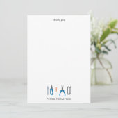 Carte De Remerciements Outils Automobile Mécanique (Debout devant)