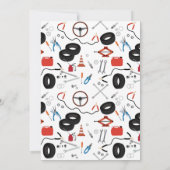 Carte De Remerciements Outils Automobile Mécanique (Dos)