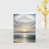 Carte de remerciements pacifique de sympathie du m (Fleur jaune)