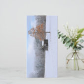 Carte De Remerciements Paddock couvert de neige (Debout devant)