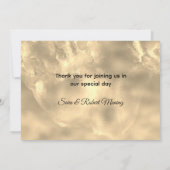 Carte De Remerciements Paillettes argentées élégantes et chic gouttes de  (Dos)