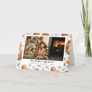 Carte De Remerciements Pain d'épices de nouveauté Hommes Photo de vacance