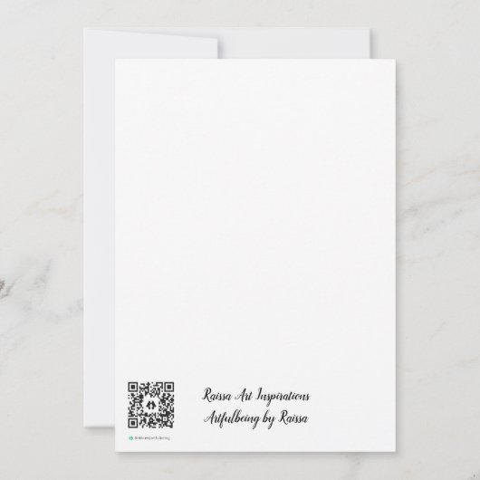 Carte De Remerciements Paix  (Dos)