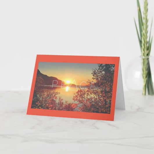 Carte De Remerciements PAIX, JOIE, LOVE & LAUGHTER Card (Devant)