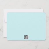 Carte De Remerciements Pale Teal Rose Thank You Card (Dos)
