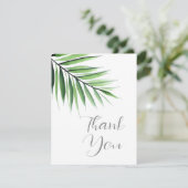 Carte De Remerciements Palmier aquarelle  (Debout devant)