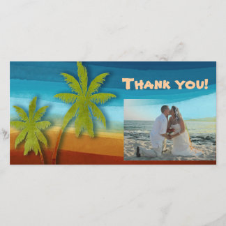 Carte De Remerciements Palmier tropical