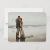 Carte De Remerciements Palmiers noués Destination Tropicale Mariage (Dos)