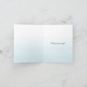 Carte De Remerciements Palmiers Ombre d'or (Intérieur)