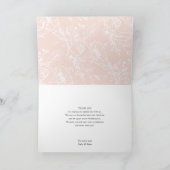 Carte De Remerciements Pampas Grass Boho Mariage Floral Arch Moderne (Intérieur)