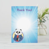 Carte De Remerciements Panda d'Amanda (Debout devant)