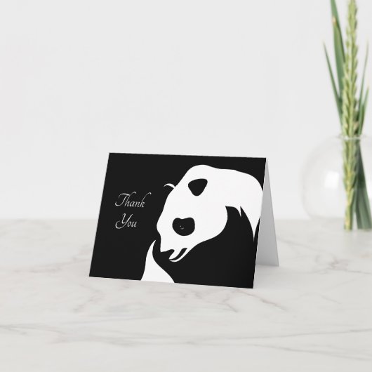 Carte De Remerciements Panda géant (Devant)