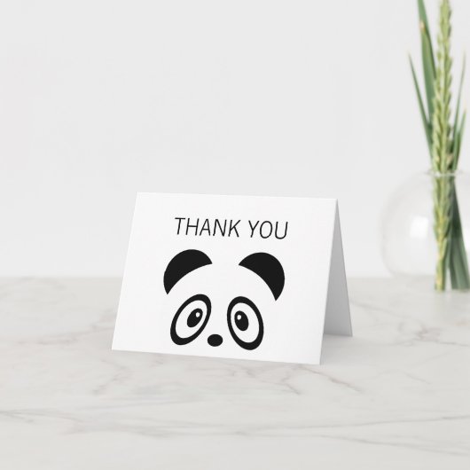 Carte De Remerciements Panda thank you card (Devant)