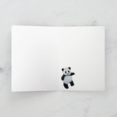 Carte De Remerciements Pandas mignons (Intérieur)