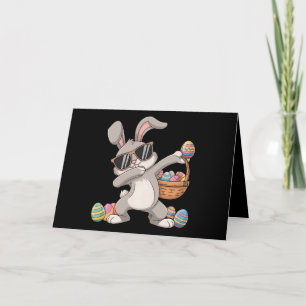 Carte De Remerciements Panier de Pâques Lapin Bunny oeufs Dabbing Dab
