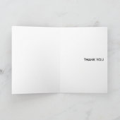 Carte De Remerciements Paon (Intérieur)