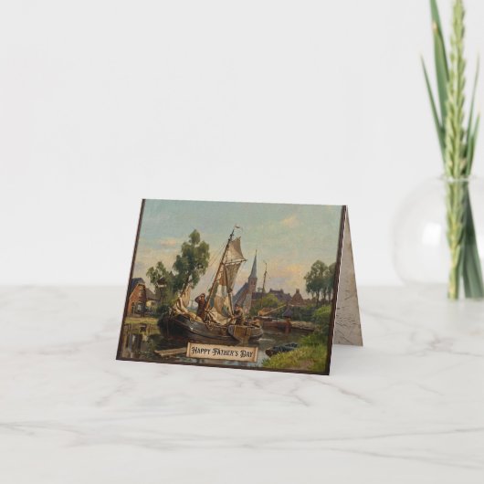 Carte De Remerciements Papa frison (Devant)