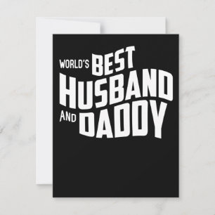 Carte De Remerciements Papa Poison   World's Best Husband And Daddy