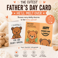 Papa tout spécial Beary, ours en peluche pour la f