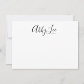 Carte De Remerciements Papeterie moderne en noir et pastel (Devant)