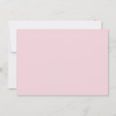 Carte De Remerciements Papeterie personnalisée Navy Blush Floral avec nom (Dos)