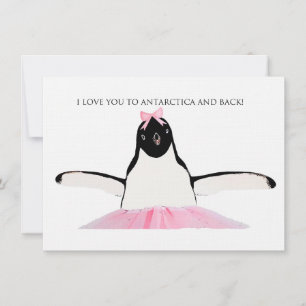 Carte De Remerciements Papier à lettres personnalisé Antarctique