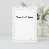 Carte De Remerciements Papier moulé en forme de coeur coupé (Debout devant)