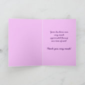 Carte de remerciements papillon (Intérieur)