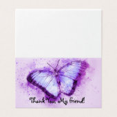 Carte de remerciements papillon (Outside Unfolded)