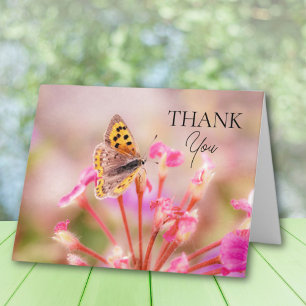 Carte de remerciements papillon