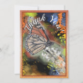 Carte De Remerciements Papillon Abstrait (Devant)