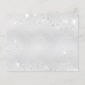 Carte de remerciements papillon argenté (Dos)