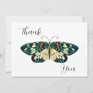 Carte De Remerciements Papillon Art nouveau