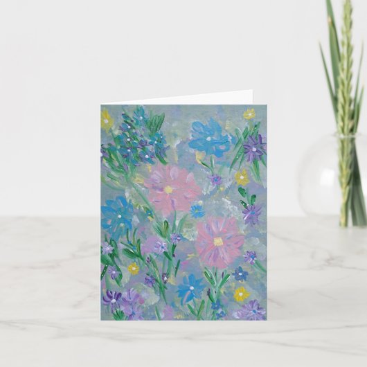 Carte De Remerciements Papillon Bush Floral Note Card (Devant)